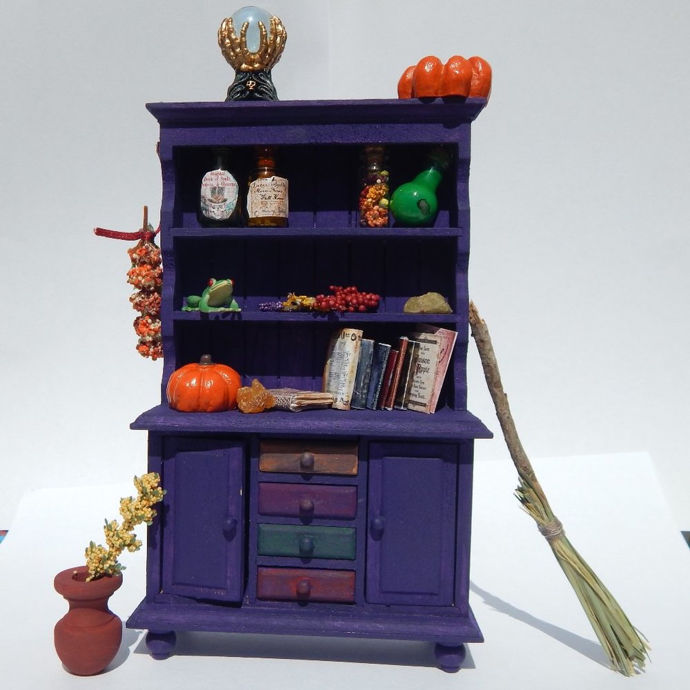 DIY Halloween Miniature Witchy Cabinet Kit